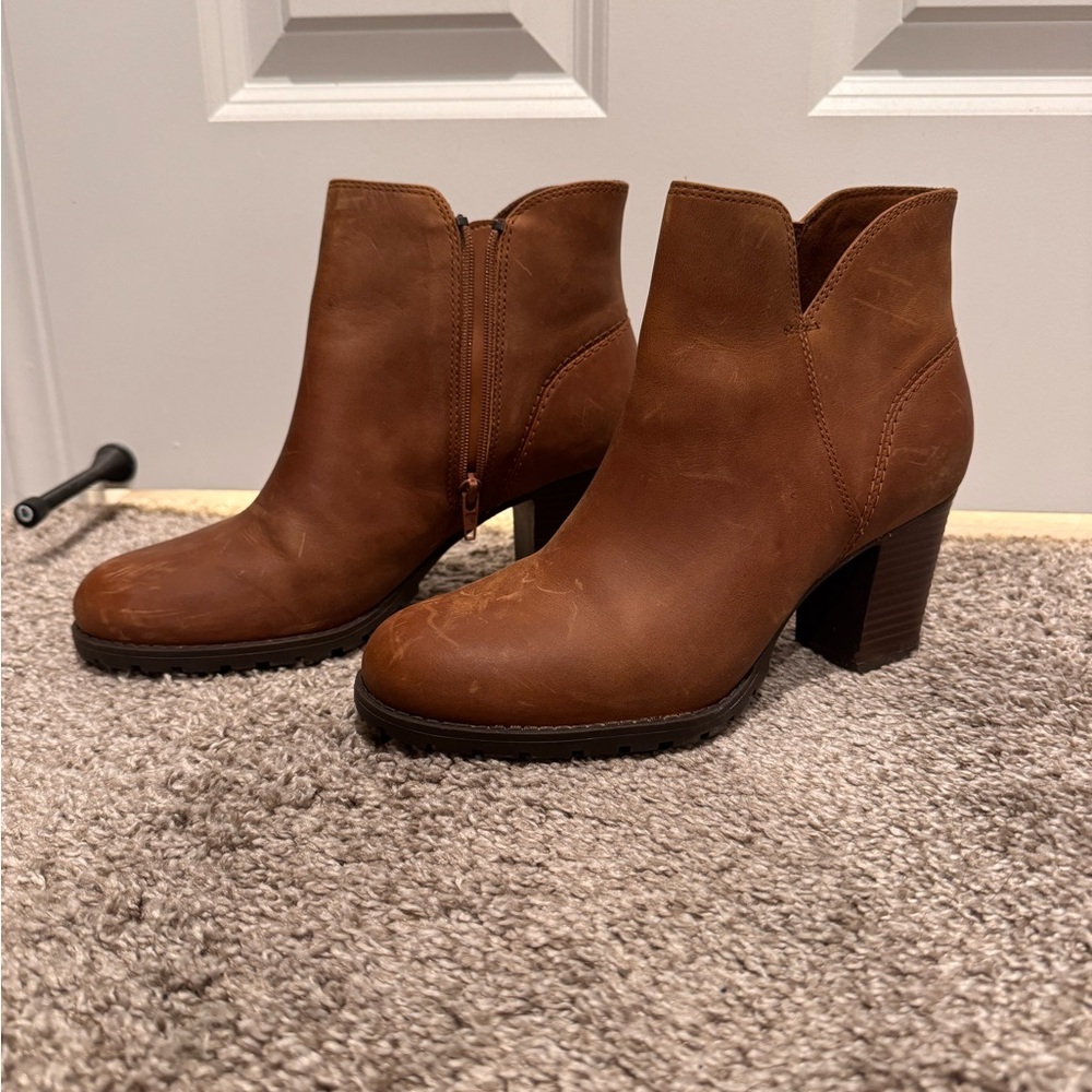 Clark’s heeled booties